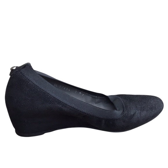 Stuart Weitzman Black Wedge Heels - Picture 5 of 15